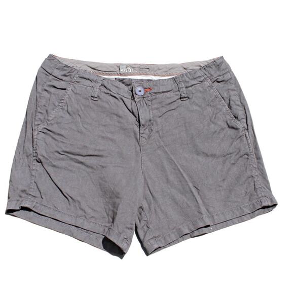 Level 99 Women's Linen Shorts Anthropologie Coastal Minimalist Gray Size 27 - Picture 1 of 10